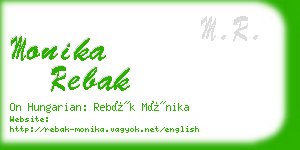 monika rebak business card